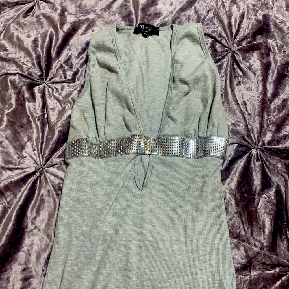 Pre loved silver sky top